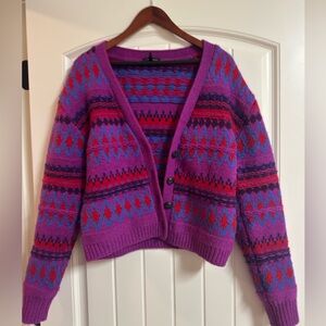 Rag and Bone purple isle cardigan